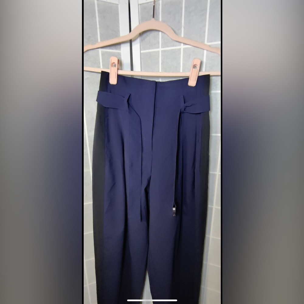 La Ligne Cocktail Wool Blend
Navy/Black Stripe Pant - Picture 3 of 5